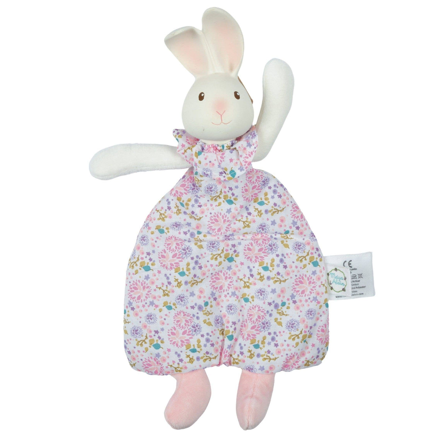 Havah the Bunny Flat Toy with Rubber Head Bunny