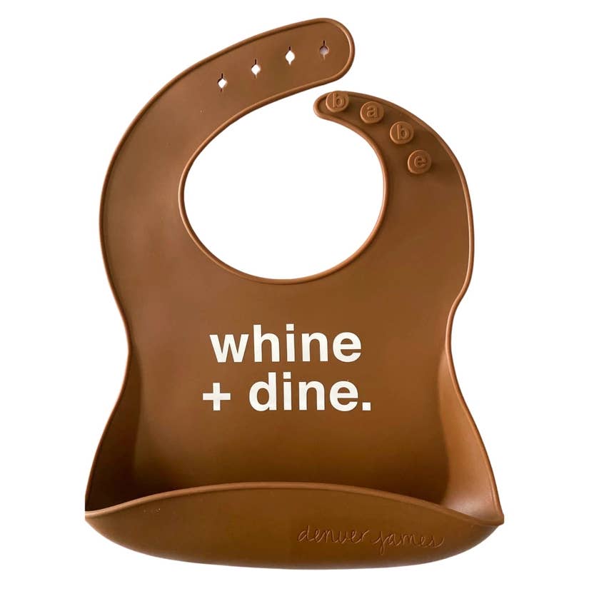 Silicone Bib - Whine + Dine