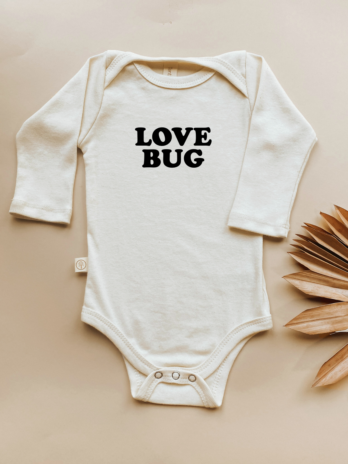 Love Bug Organic Cotton Baby Bodysuit | Long Sleeve
