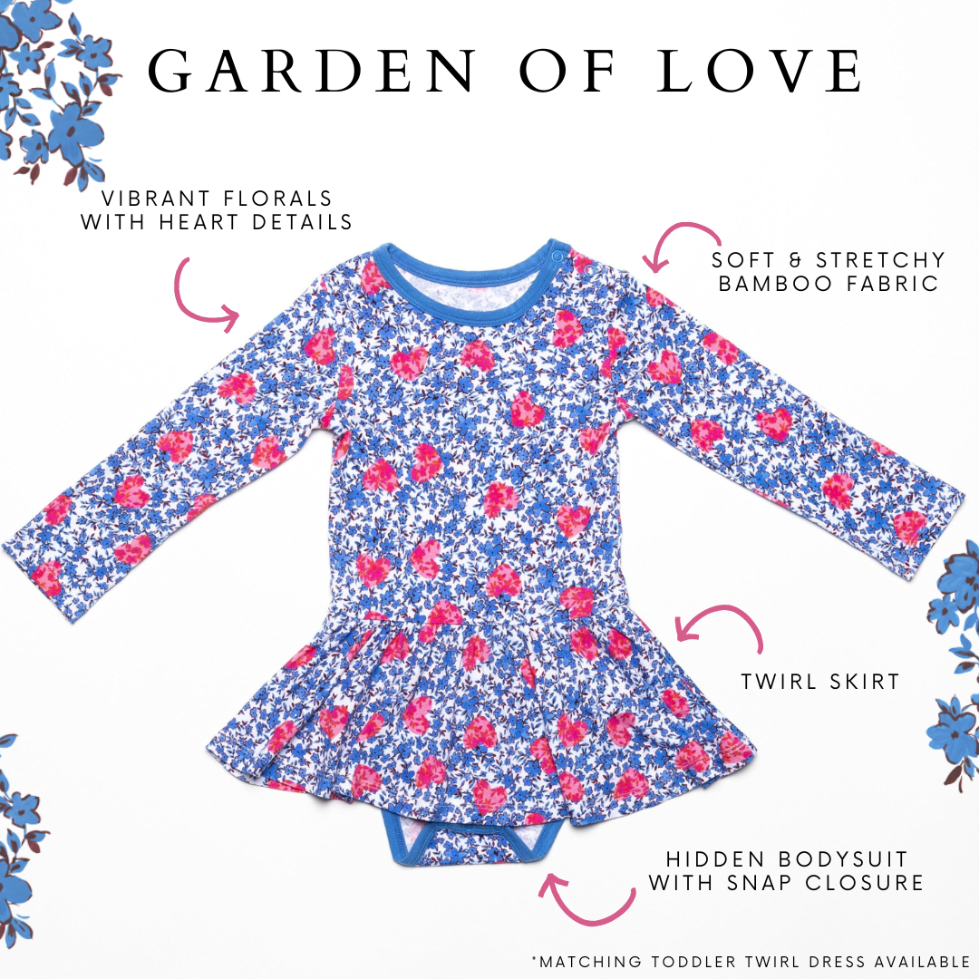 Garden of Love Bodysuit Twirl Dress