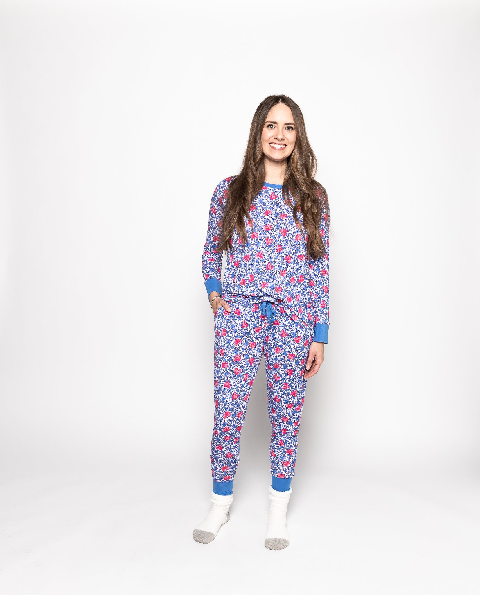 Garden of Love Women's Two-Piece Bamboo Pajama Set