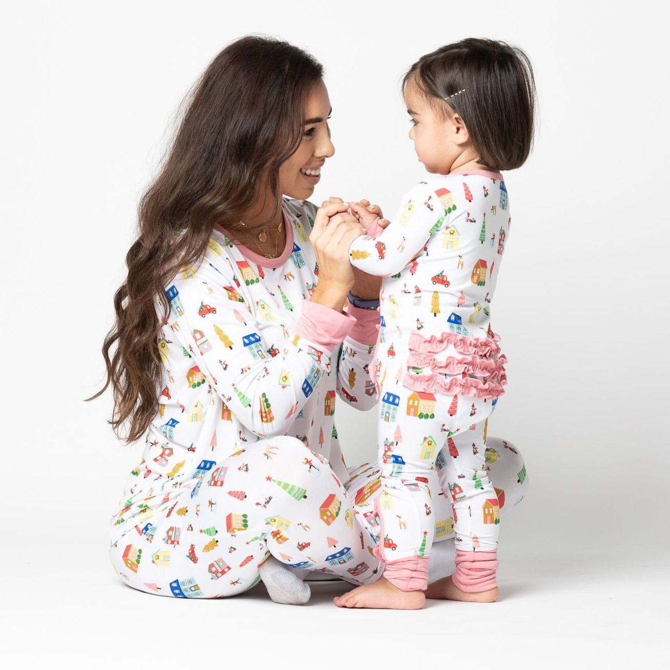 Home for the Holidays Women's Two-Piece Bamboo Pajama Set | Final Sale