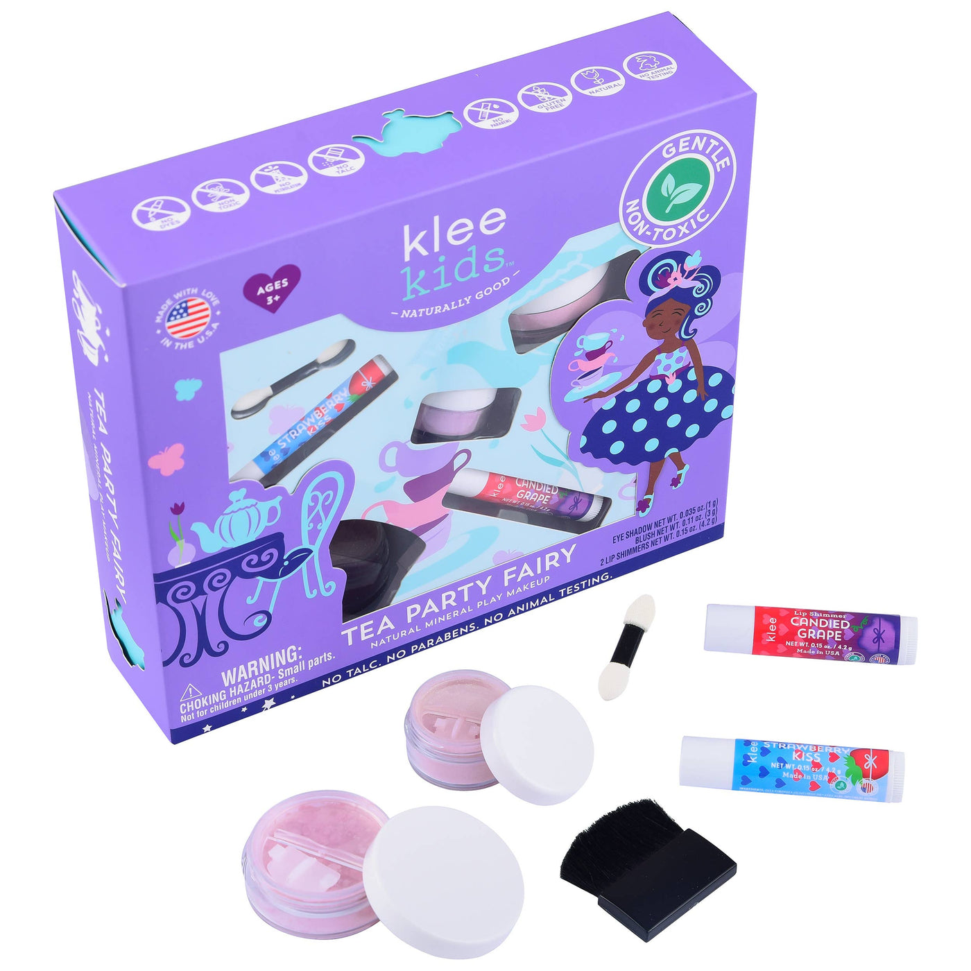 Tea Party Fairy - Klee Kids Natural Mineral Play Makeup Kit