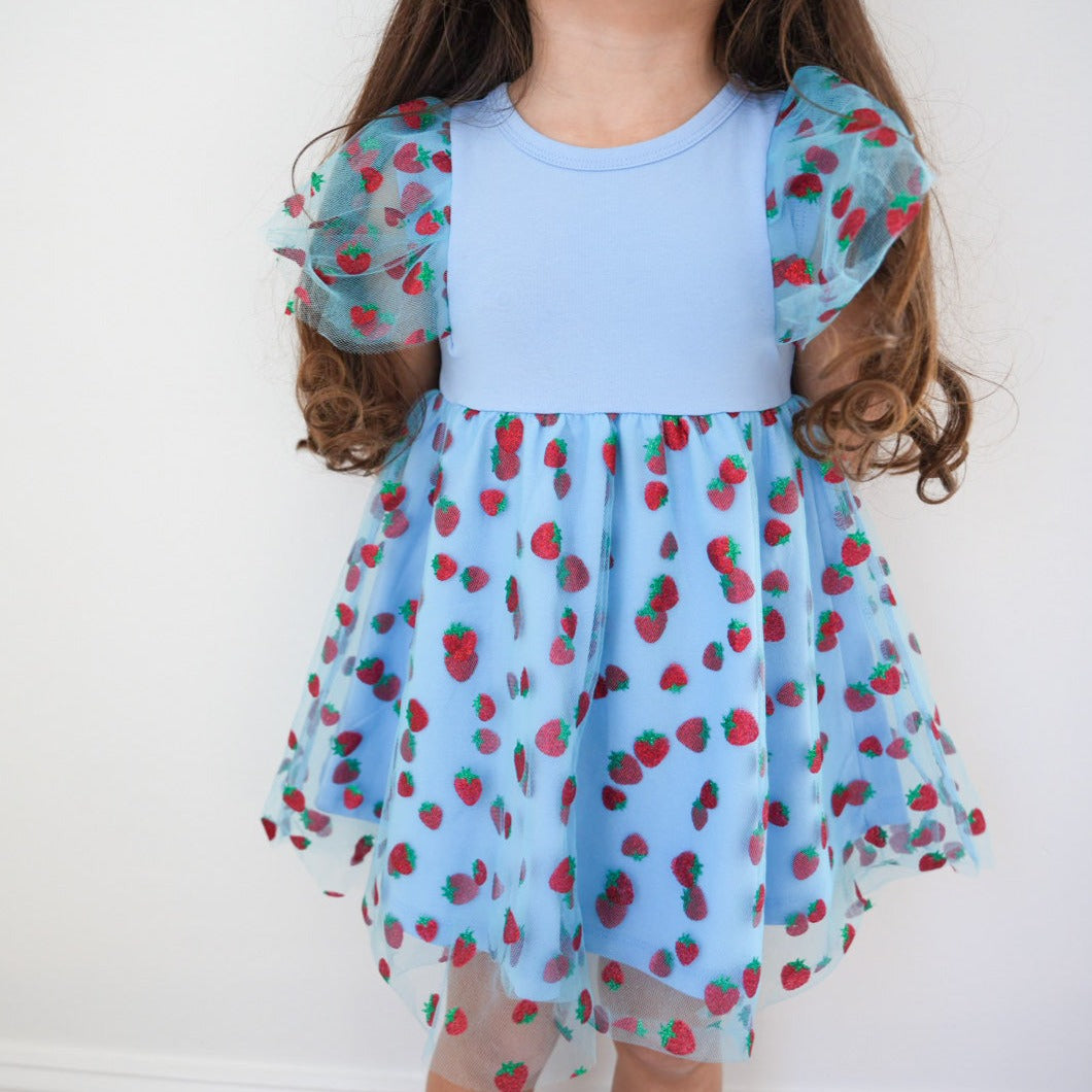 Strawberry Sweet Toddler Twirl Dress