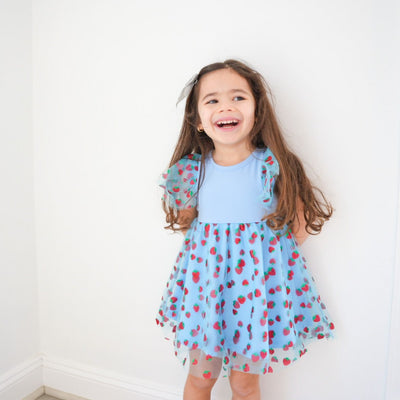 Strawberry Sweet Toddler Twirl Dress