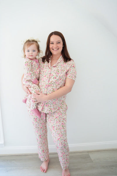 Jardin De Fleurs Women's Two-Piece Bamboo Pajama Set