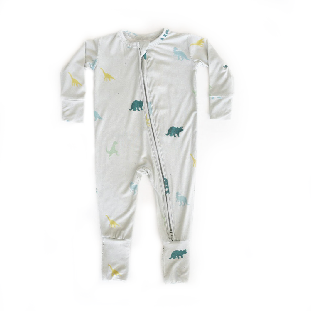 Dino Dreams Zippered Convertible Footie