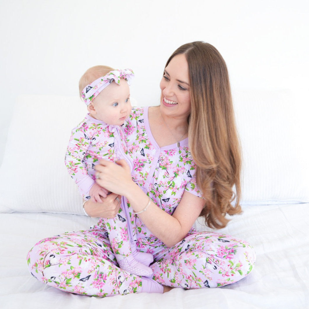 Seventh Blossom Women's Two-Piece Bamboo Pajama Set | Final Sale