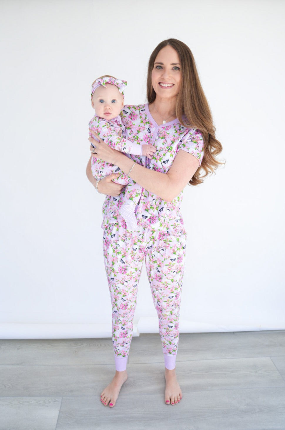 Seventh Blossom Women's Two-Piece Bamboo Pajama Set | Final Sale