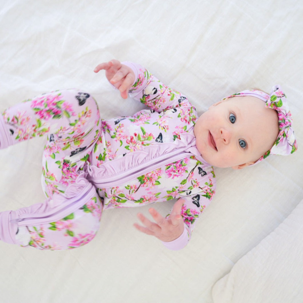 Seventh Blossom Zippered Convertible Footie | Final Sale