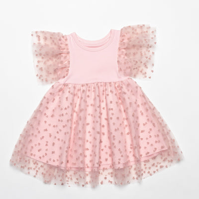 Heart to Heart Pink Twirl Tulle Dress
