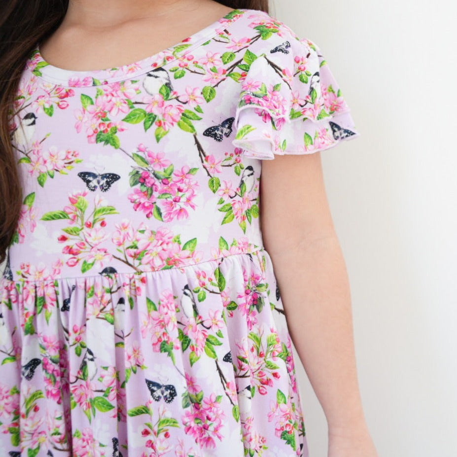 Seventh Blossom Ruffled Twirl Dress