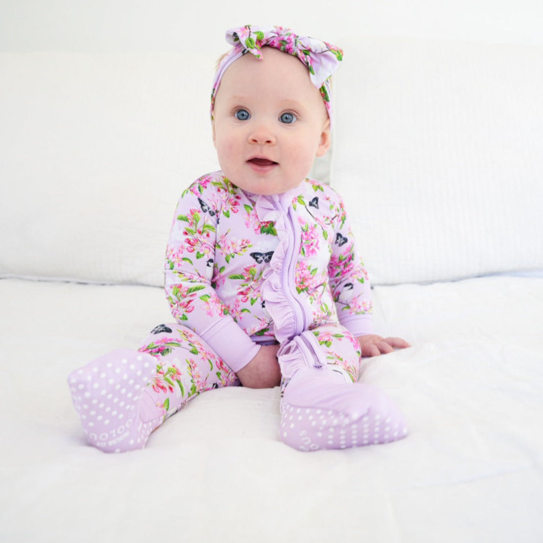 Seventh Blossom Zippered Convertible Footie | Final Sale