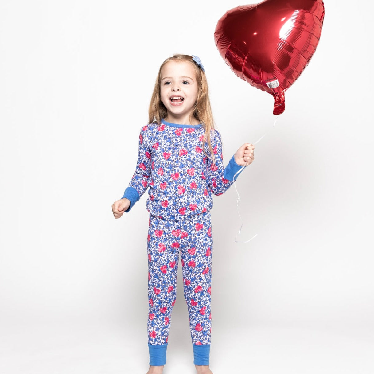 Garden of Love Two-Piece Bamboo Pajama Set